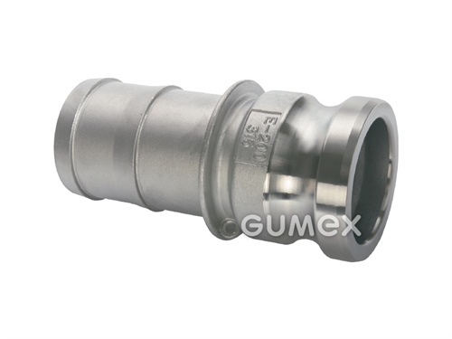 KAMLOK Nippel DN15, Schlauchdorn 13mm, 10bar, -30°C/+90°C, Edelstahl, 